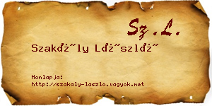 Szakály László névjegykártya